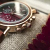Mens Wooden Watches Rosewood Gold Personalized Engraved Watch - Gawain_6 Rosewood Gold Personalized Engraved Wooden Watch - Gawain