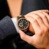 Ruban Handmade Zebrawood Black Automatic Mechanical Movement - Peak_17 Mens Wooden Watches Handmade Zebrawood Black Automatic Mechanical Movement - Peak