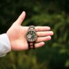 Ruban Handmade Zebrawood Black Automatic Mechanical Movement - Peak_19 Mens Wooden Watches Handmade Zebrawood Automatic Mechanical Movement Black - Peak
