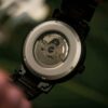 Ruban Handmade Zebrawood Black Automatic Mechanical Movement - Peak_22 Mens Wooden Watches Handmade Zebrawood Automatic Mechanical Movement Black - Peak