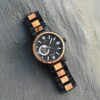 Ruban Handmade Zebrawood Black Automatic Mechanical Movement - Peak_37 Mens Wooden Watches Handmade Zebrawood Automatic Mechanical Movement Black - Peak