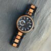 Ruban Handmade Zebrawood Black Automatic Mechanical Movement - Peak_38 Mens Wooden Watches Handmade Zebrawood Automatic Mechanical Movement Black - Peak