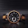 Ruban Handmade Zebrawood Black Automatic Mechanical Movement - Peak_6 Mens Wooden Watches Handmade Zebrawood Automatic Mechanical Movement Black - Peak