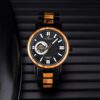 Ruban Handmade Zebrawood Black Automatic Mechanical Movement - Peak_7 Mens Wooden Watches Handmade Zebrawood Automatic Mechanical Movement Black - Peak