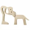 A Stand Man with Big Floppy Ears Long Tail Dog Wood Sculpture_7 A Stand Man With Big Floppy Ears Long Tail Dog Wood Sculpture - Large