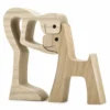 Man and Dog Wood Sculpture_5 Man And Dog Wood Sculpture Home Decor For Dog Lovers