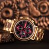 Rosewood Gold Personalized Wood Watch - Lancelot_5 Rosewood Gold Personalized Wood Watch - Lancelot