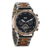 Mens Watch Automatic Mechanical Movement Wood Watch Brown Zebrawood - Achilles