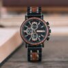 padauk-wood-and-silver-Stainless-Steel-King-Arthur-800_800_4 Ebony Rosewood Black Personalized Wooden Watch - Arthur