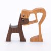 A Man with Dark Pointy Ears Dog Wood Sculpture_4 A Man With Dark Pointy Ears Dog Wood Sculpture