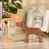 A-Woman-with-Big-Dark-Floppy-Ears-Dog-Wood-Sculpture_11 A Woman With Big Dark Floppy Ears Dog Wood Sculpture - Large