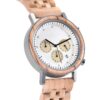 Classic Multifunction Olivewood White - Aton_5 Classic Multifunction Olivewood Wood Watch White - Aton