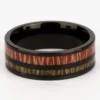 Sandalwood Rosewood Tungsten Wood Ring