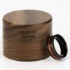 Sandalwood Rosewood Tungsten Wood Ring