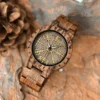 Viking Runes Wood Watch Zebrawood - Vegvisir_15 Viking Symbol Vegvisir Wood Watch