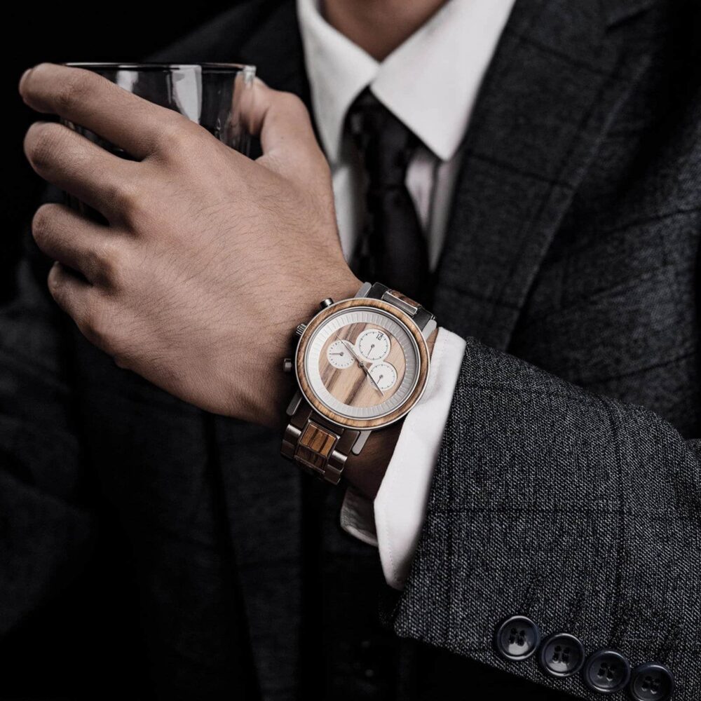 Personalized Watch Engraved Mens Wooden Watch Mens Gift Personalized Gift For Boyfriend Rbr01-1