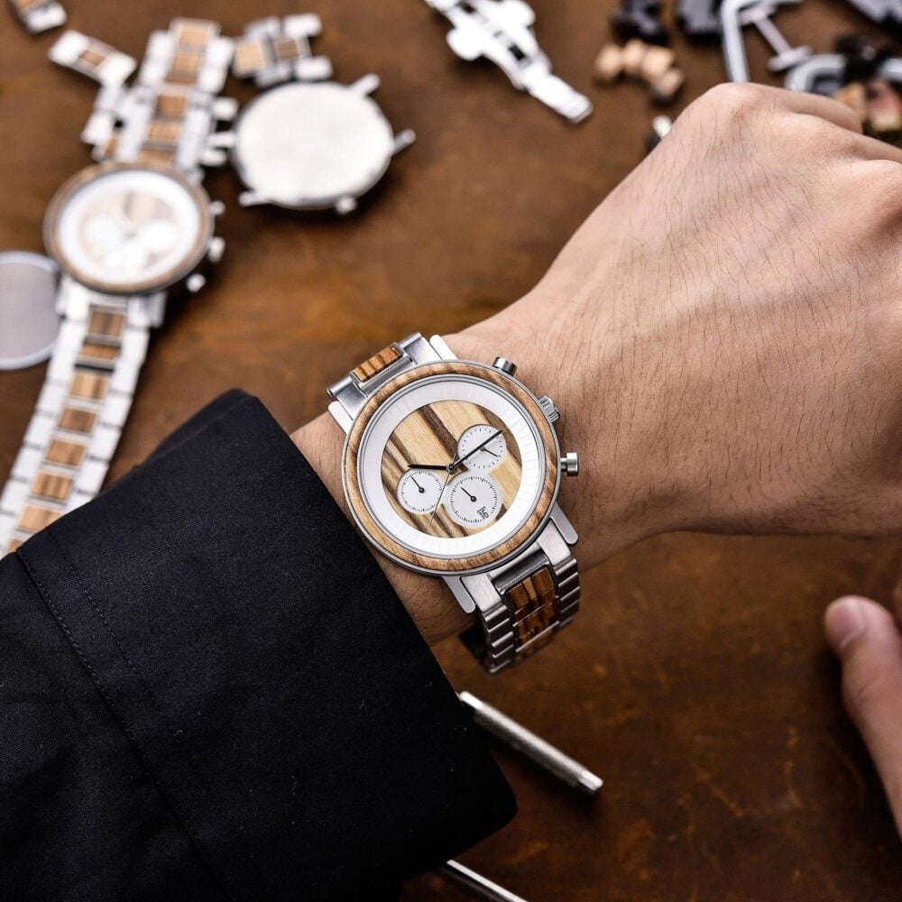 Personalized Watch Engraved Mens Wooden Watch Mens Gift Personalized Gift For Boyfriend Rbr01-1