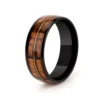 Mens Engagement Band Tungsten Wood Ring Wood Wedding Band