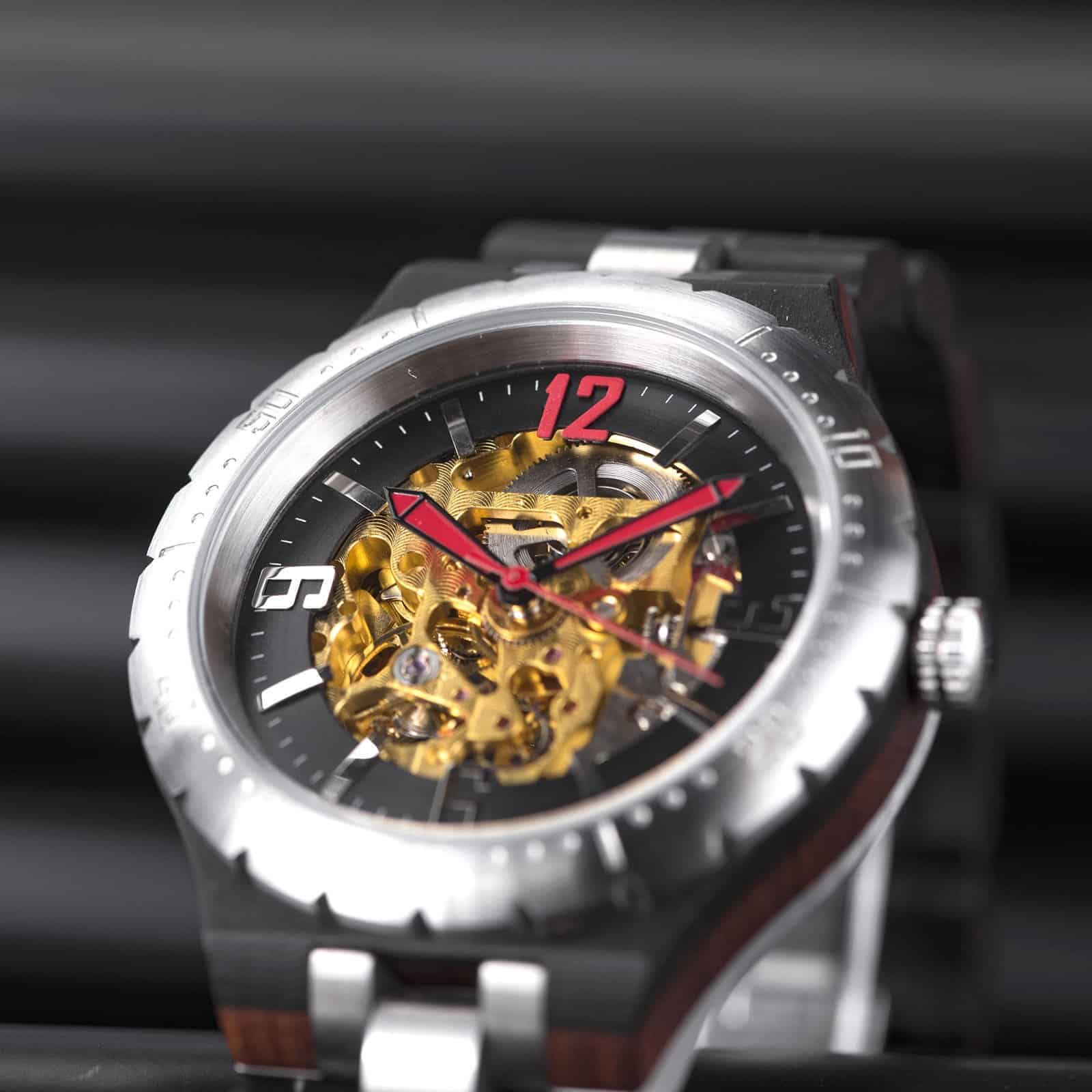 Automatic Mechanical Movement Wooden Watch