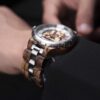 Mens Luxury Watches Automatic Mechanical Movement Wooden Watche Zebrawood