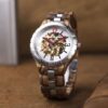 Luxury Handmade Natural Zebra Wood Automatic Mechanical Movement Men'S Wooden Watches Rbs11
