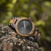 Personalized Engraved Watches Natural Zebra Wood Wooden Watches Handmade