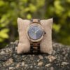 Classic Zebrawood Ebony Engraved Wooden Watches Black - Georg