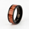 Rosewood Tungsten Wood Ring Wood Wedding Band