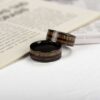 Koa Wood Tungsten Wood Ring Wood Wedding Band