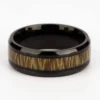 Zebra Wood Ring Wood Wedding Band Handmade Jewelry - Mens Engagement Band - Anniversary Gift