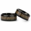 Zebra Wood Ring Wood Wedding Band Handmade Jewelry - Mens Engagement Band - Anniversary Gift