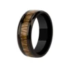 Zebra Wood Ring Wood Wedding Band Handmade Jewelry - Mens Engagement Band - Anniversary Gift
