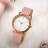 Classic Wooden Watches For Women Walnut Wood Gold Pink - Hilde