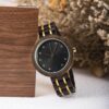 Wooden Watches For Women Ebony Wood Gold - Royal