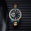 Handmade-Zebrawood-Blue-Automatic-Mechanical-Peak_81 Mens Wooden Watches Zebrawood Automatic Mechanical Watch Blue - Peak
