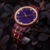 Natural Purpleheart Wood Watch For Women - Maria