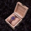 Natural Purpleheart Wood Watch For Women - Maria