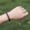 Walnut Wooden Bracelet Natural Black Handmade - Fantasia
