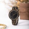 Wooden Watches For Women Ebony Wood Gold - Royal