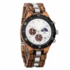 Premium Handmade Zebrawood Men's Wooden Watch - Hunter_13 Mens Wooden Watches Premium Handmade Zebrawood - Hunter