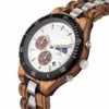 Premium Handmade Zebrawood Men's Wooden Watch - Hunter_15 Mens Wooden Watches Premium Handmade Zebrawood - Hunter