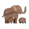 A mother elephant and two baby elephants_4 A Mother Elephant And Two Baby Elephants