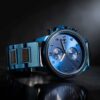 Classic Chronograph Wooden Watch Ebony Blue Limited Edition_3 Classic Chronograph Wooden Watches Ebony Blue Limited Edition