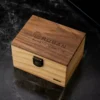 Classic Chronograph Wooden Watch Ebony Blue boxBLimited Edition_1 Classic Chronograph Wooden Watches Ebony Blue Limited Edition