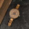 Valknut Symbol Watch Zebrawood Handmade Engraved Watch