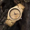 Bamboo Watch Engraved With Deer