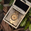 Bamboo Watch Engraved With Deer