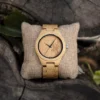 Bamboo Watch Engraved With Deer