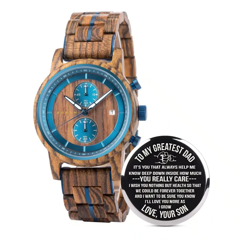 Engraved Wooden Watches Zebrawood – Voyage