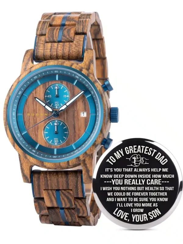 Engraved Wooden Watches Zebrawood – Voyage